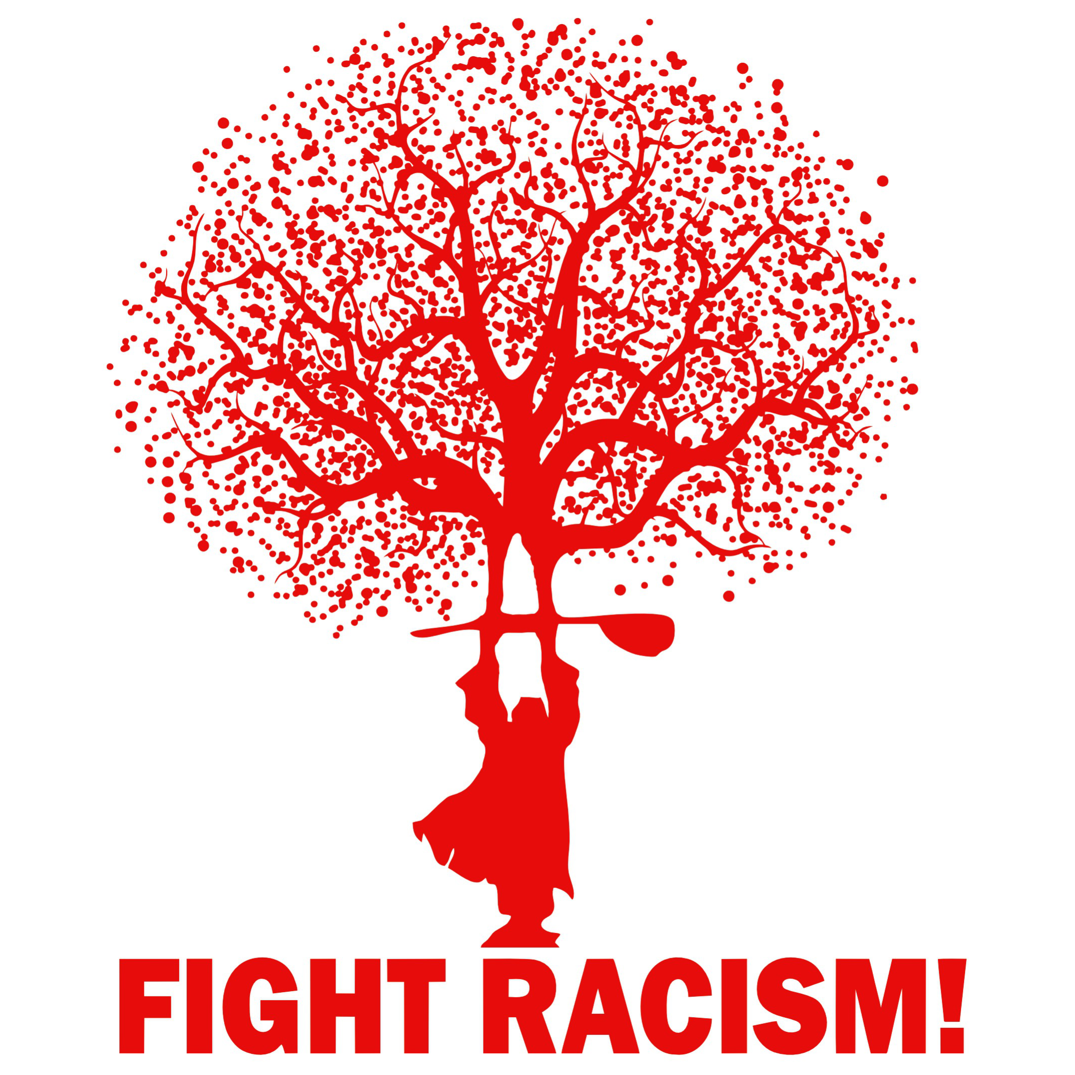 Fight Racism quadratish